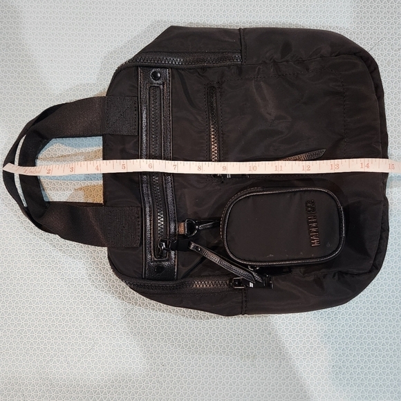Madden NYC Women's Multi Pocket Convertible Backpack With Pouch Black - Picture 5 of 11